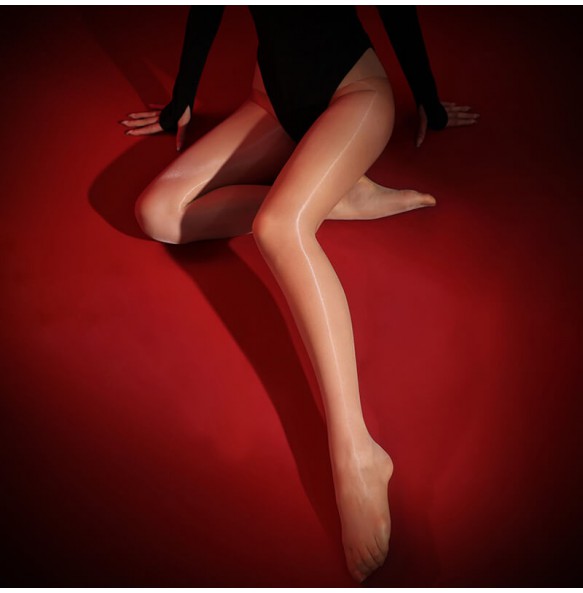 FEE ET MOI - Glossy Seamless Pantyhose (Skin Color)